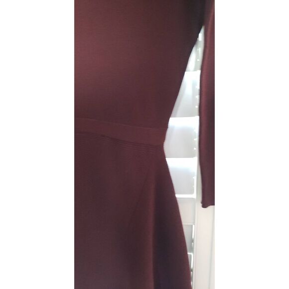 ALL SAINTS SUKE DRESS DARK RUST RED SWEATER RIBBED NWTD SIZE S - Picture 4 of 11